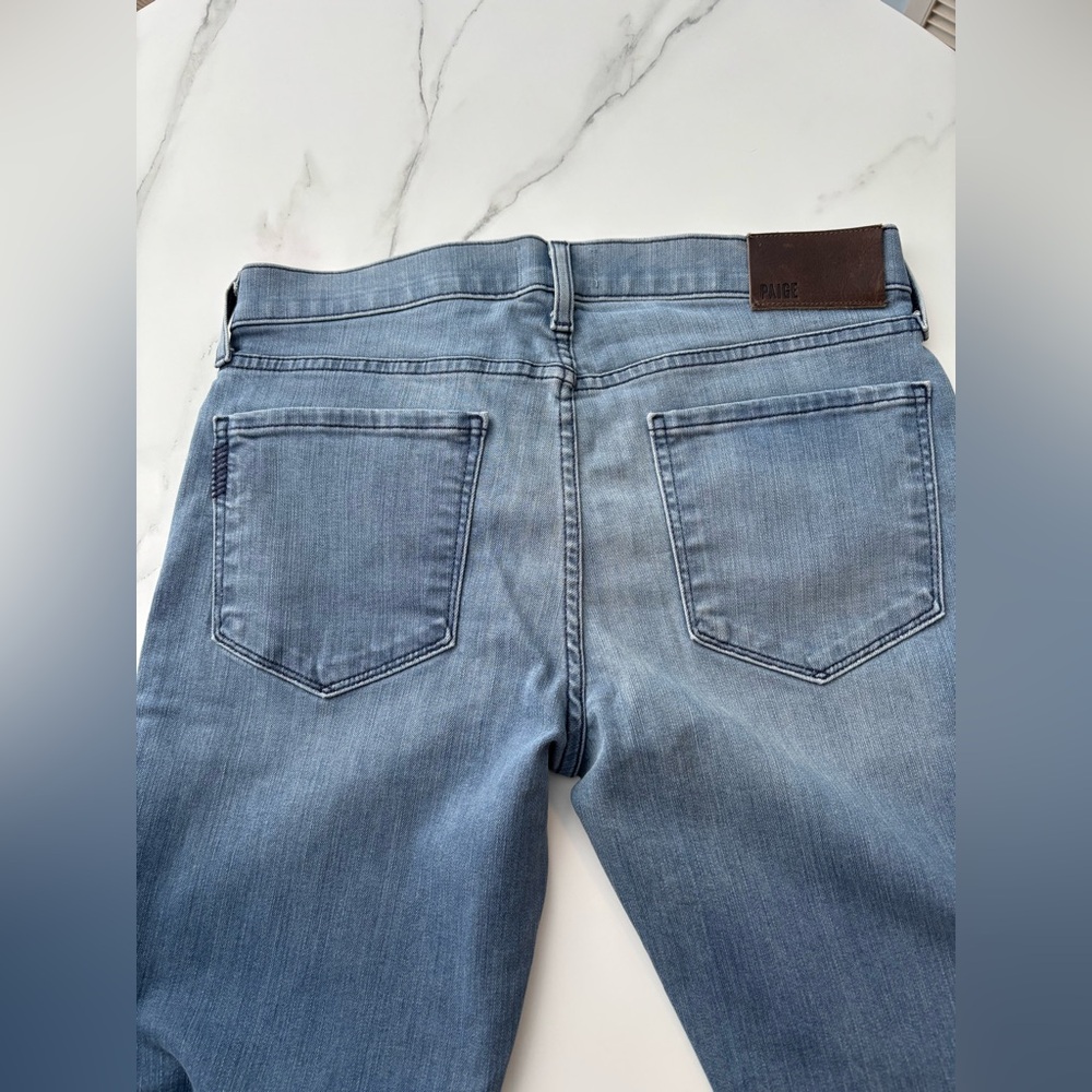 PAIGE Light Blue Denim Jeans - Picture 2 of 4